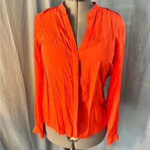 Zara Vibrant Orange Blouse